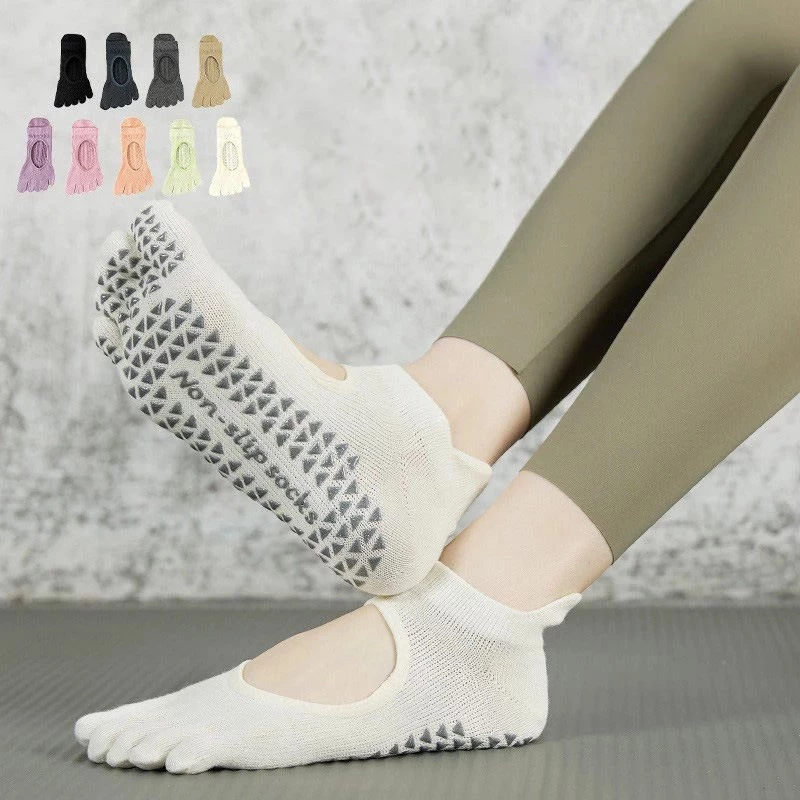 Custom Anti-Slip Grip Exercise Yoga Socks, Non-Slip Grip Socks Wholesale, Yoga Socks for Studios