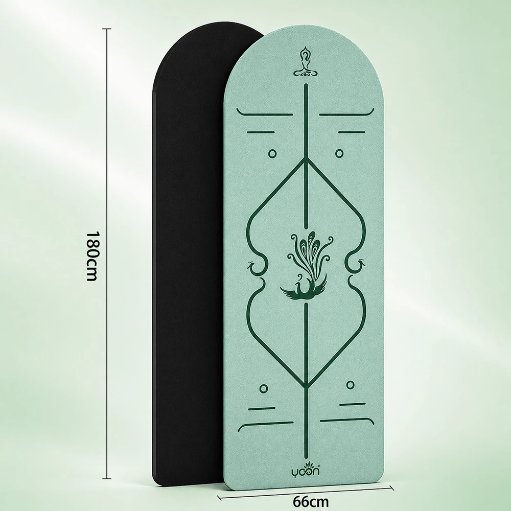 Non Slip Half Round PU Rubber Yoga Mat