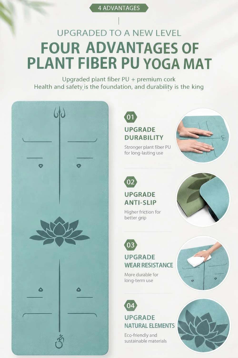 Custom PU Yoga Mats, Private Label Yoga Mats, Yoga Mat Manufacturer In China