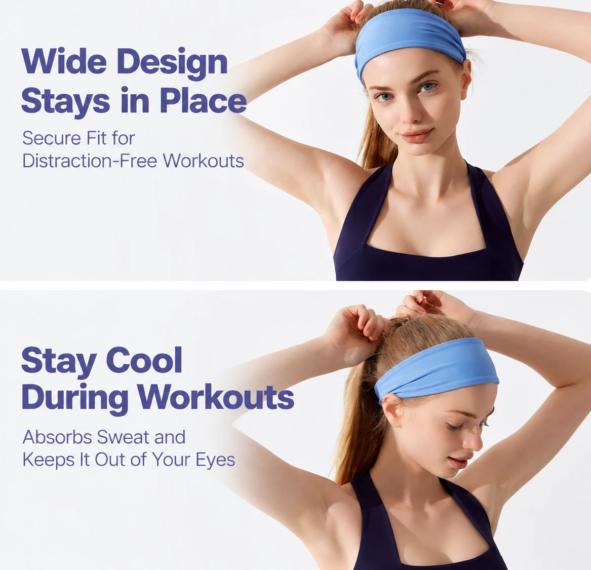 Bulk Yoga Headbands, Wholesale Yoga Accessories, Women Yoga Wide Headband Wholesale