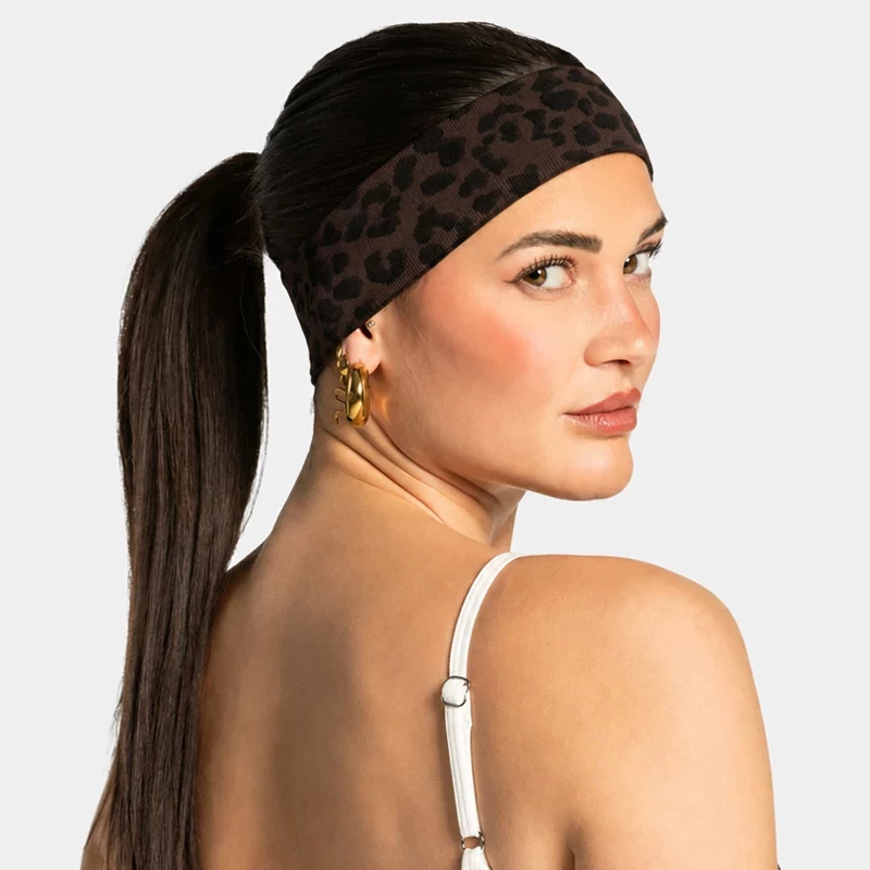 Bulk Headbands For Women, Wholesale Workout Headbands, Women Leopard Print Sports Headband Bulk