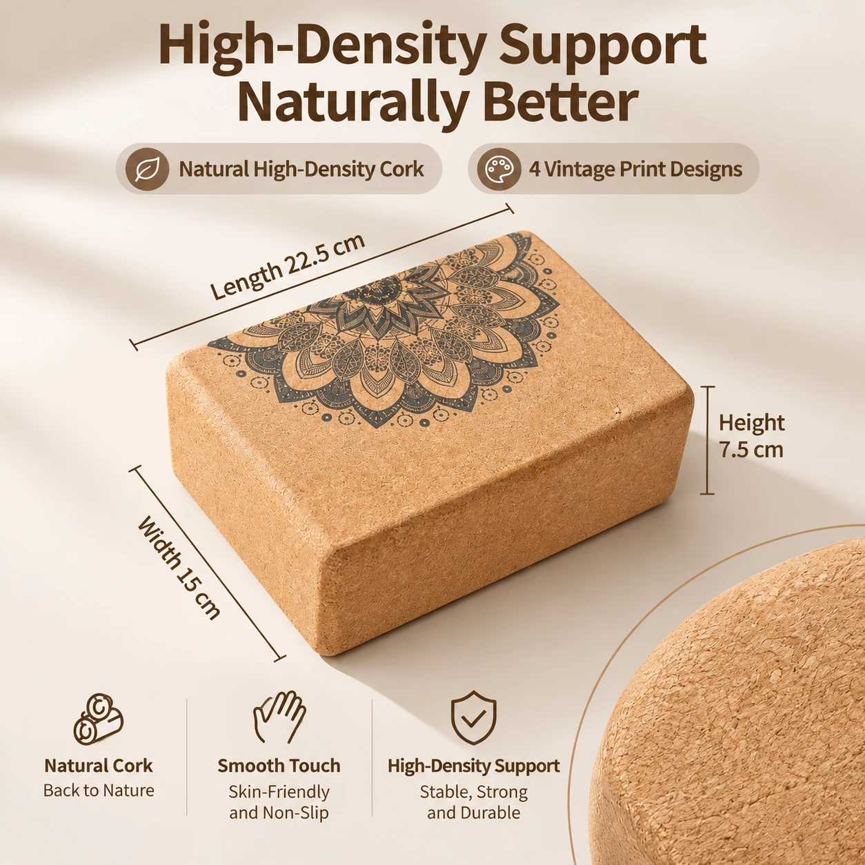 Private Label Yoga Block Manufacturer, Bulk Yoga Block Supplier, Cork Yoga Brick Wholesale