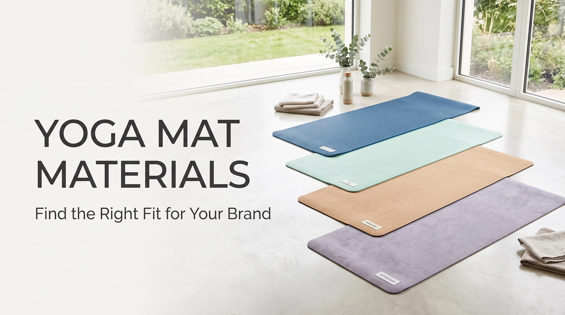 Natural Rubber, PU, Cork or Suede: Which Yoga Mat Material Fits Your Brand?